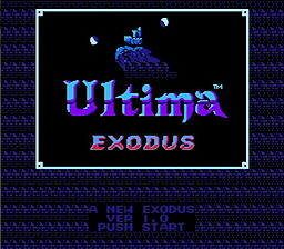 Ultima - A New Exodus Title Screen